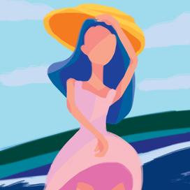 Девушка на пляже