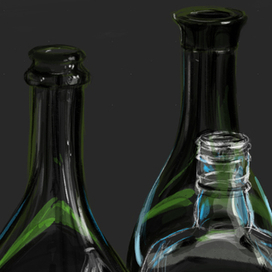 Бутылки. Натюрморт