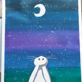 Заяц и луна.