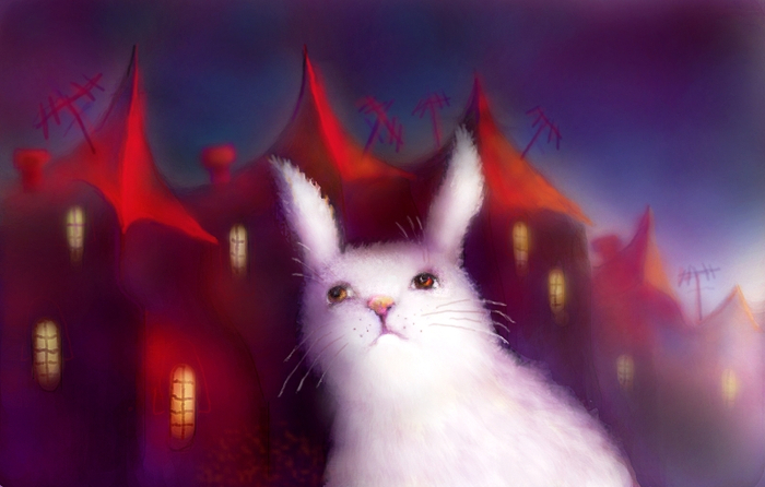 заяц в городе