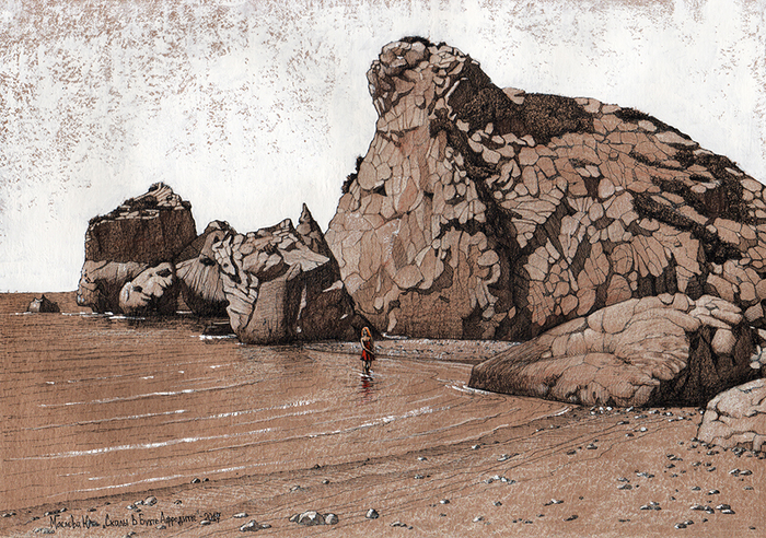 Скалы в бухте Афродиты, о.Кипр