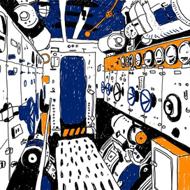 Иллюстрация для лонгрида про подлодку Курск 