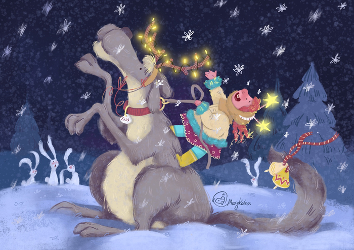 Снежные цветы 