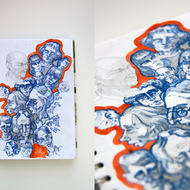 зарисовки голов