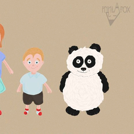 Персонажи разработанные для детской книги о самообразовании