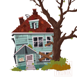 Дом Тома и Криса и Желтка(Halfcat)