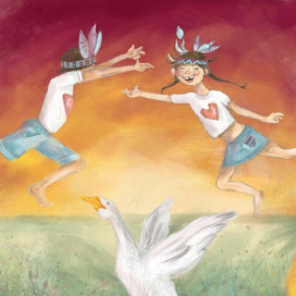 Индейцы и гуси