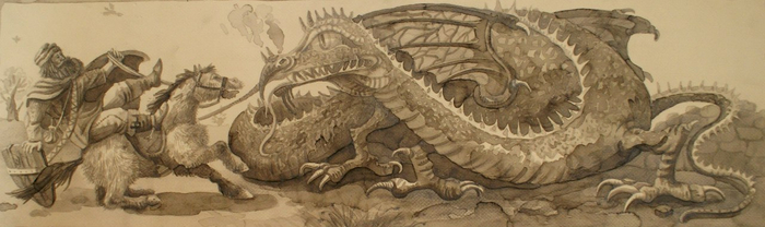 Джайлс сталкивается с Драконом