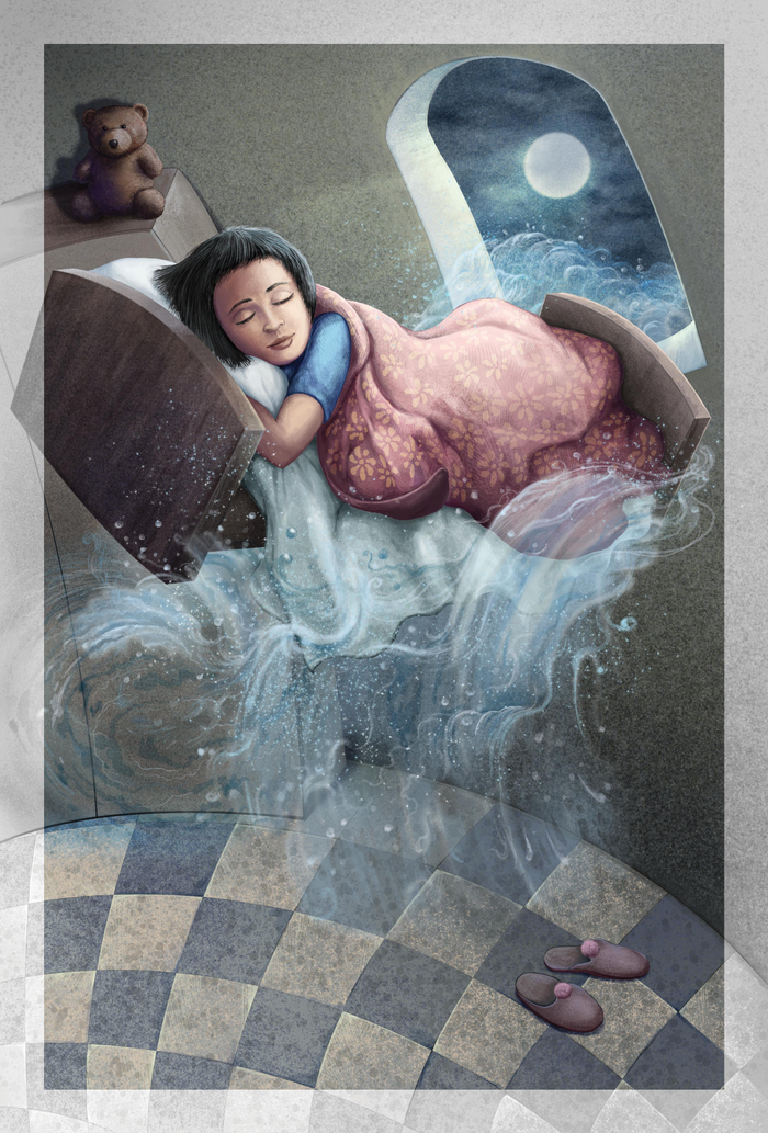 иллюстрации к детской книге "The Flower"