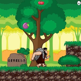 Скриншот с игры Prehistoric Story