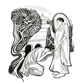 Иллюстрация для книги про Будду