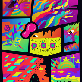 Psychedelic comics