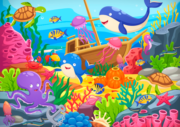 Иллюстрации для детской образовательной литературы