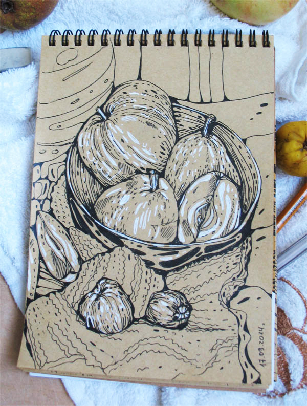 Скетч с фруктами