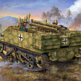 Panzerjaeger Bren на базе британского бронетранспортёра Universal Carrier. Работа выполнялась для фирмы Bronco.