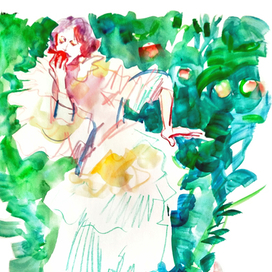 Ева и яблоня