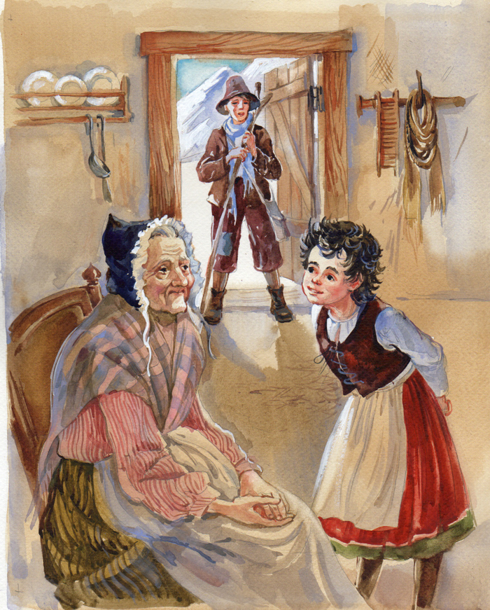 Хайди навещает бабулю