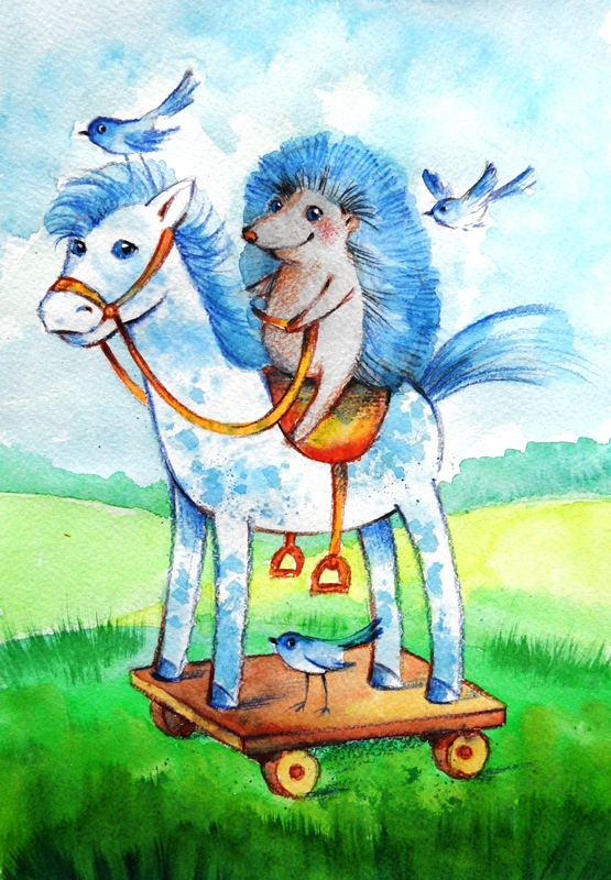 "Едзе вожык на кані" (2)