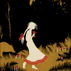 Иллюстрация к русской народной сказке "Василиса Прекрасная"