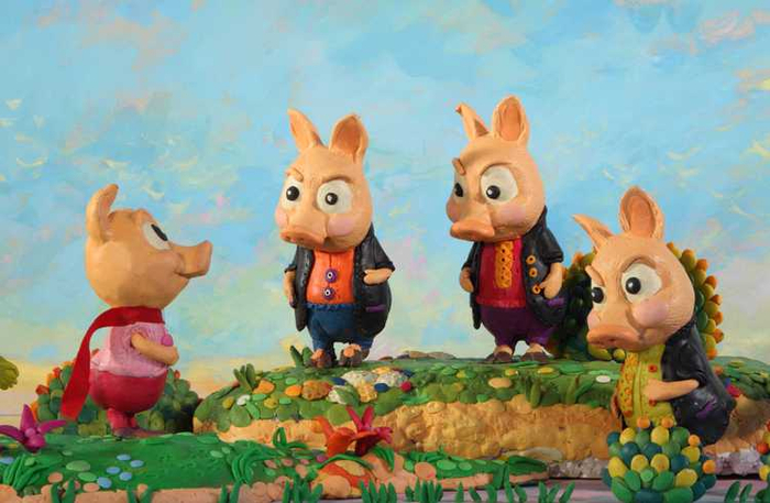 Герои армянских сказок, сделанные из пластилина