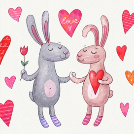 Влюблённые кролики