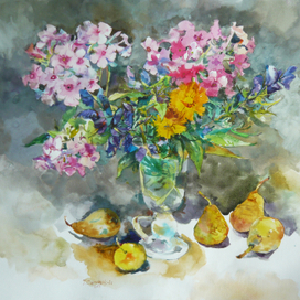 Флоксы и груши