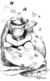 Иллюстрация к сказке "Лёля и одеяло"