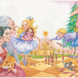 иллюстрация к сказке Гофмана"Щелкунчик и мышиный король"