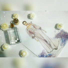 Фешн-иллюстрация, вдохновленная показом Dior