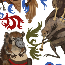 Средневековые птицы 1