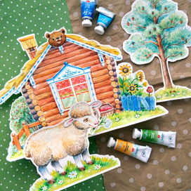 Вырезные элементы для книги