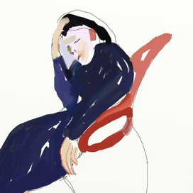 портрет спящей матери