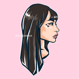 Портрет девушки (профиль)