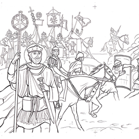 "Царь рассказал полководцам о своём  видении"