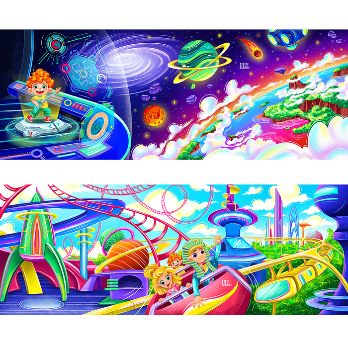 В космосе и лунапарке