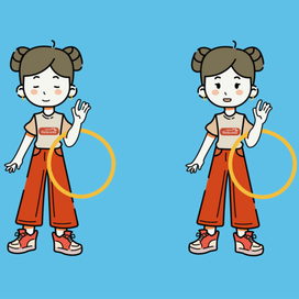 Девочка — позитив