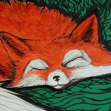 Лиса в лесу