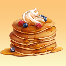 Блинчики с мёдом