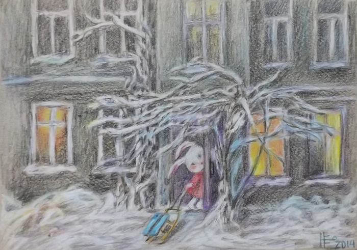 а у нас во дворе снега полно