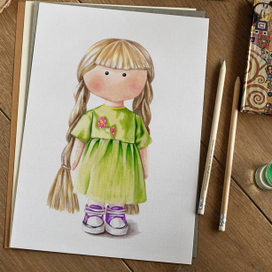 куколка текстильная