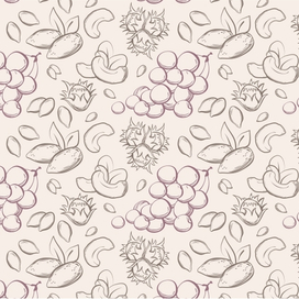 Ореховый паттерт с виноградом