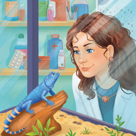 Иллюстрация к книге про девочку детектива