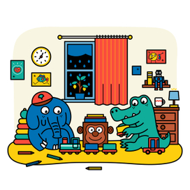 Слонёнок и крокодилёнок