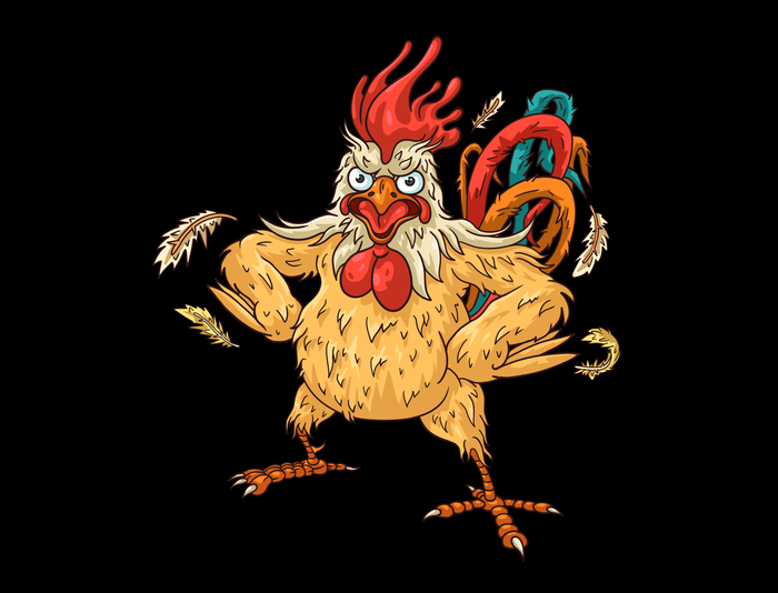Петух для Gasfort studio x popmerch