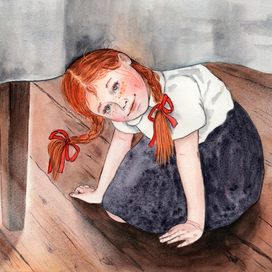 Иллюстрация к повести "Девочка из города"