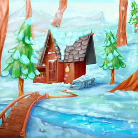 Зимний домик