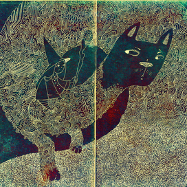 На спине хаотичного кота