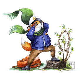 Лисенок мечтающий стать капитаном