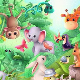 Игровое поле настольной игры "Найди меня" 