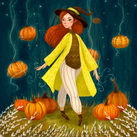 Волшебница сладких тыковок / Witch of sweet pumpkins